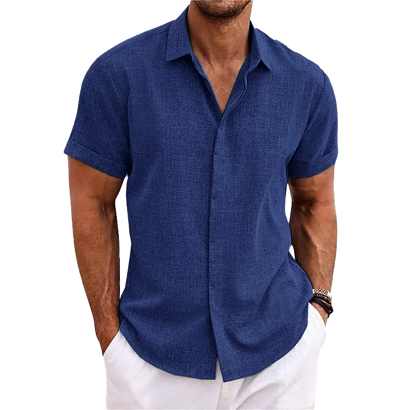 Camisa de manga corta de algodón