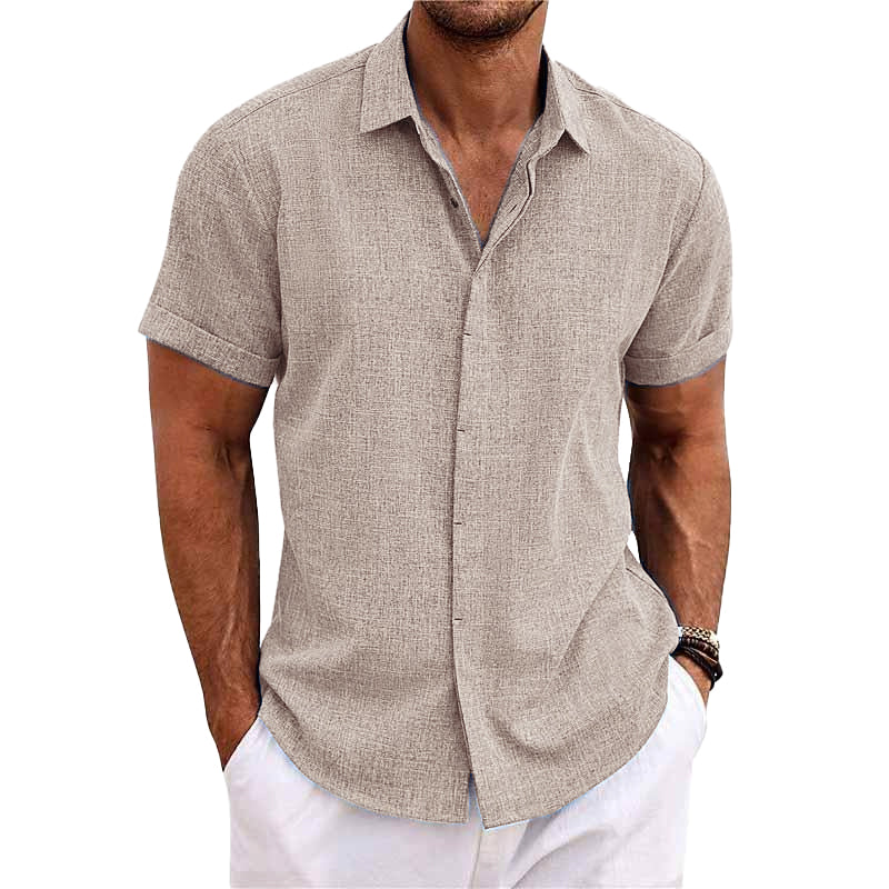 Camisa de manga corta de algodón