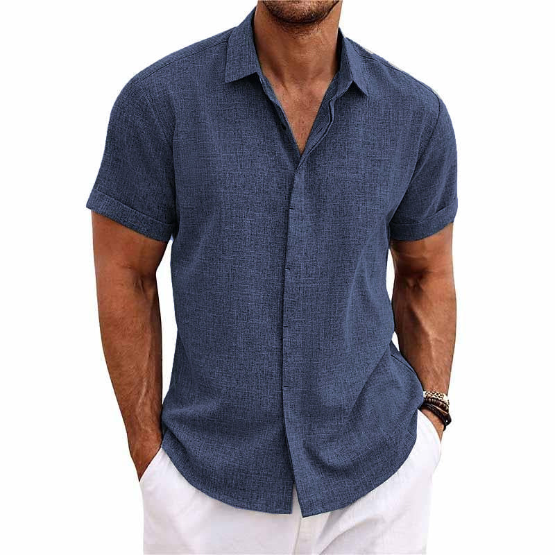 Camisa de manga corta de algodón