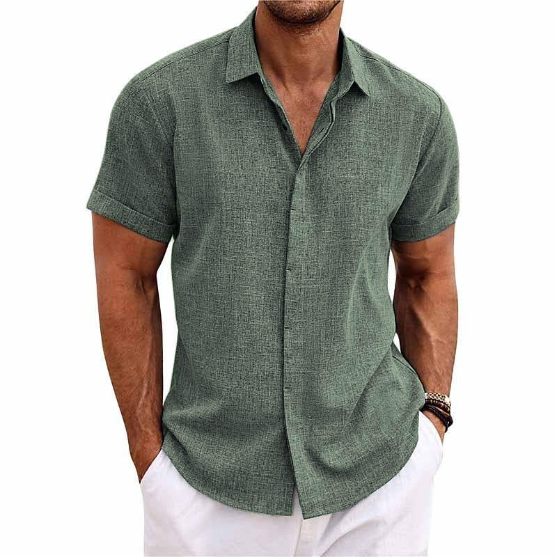 Camisa de manga corta de algodón