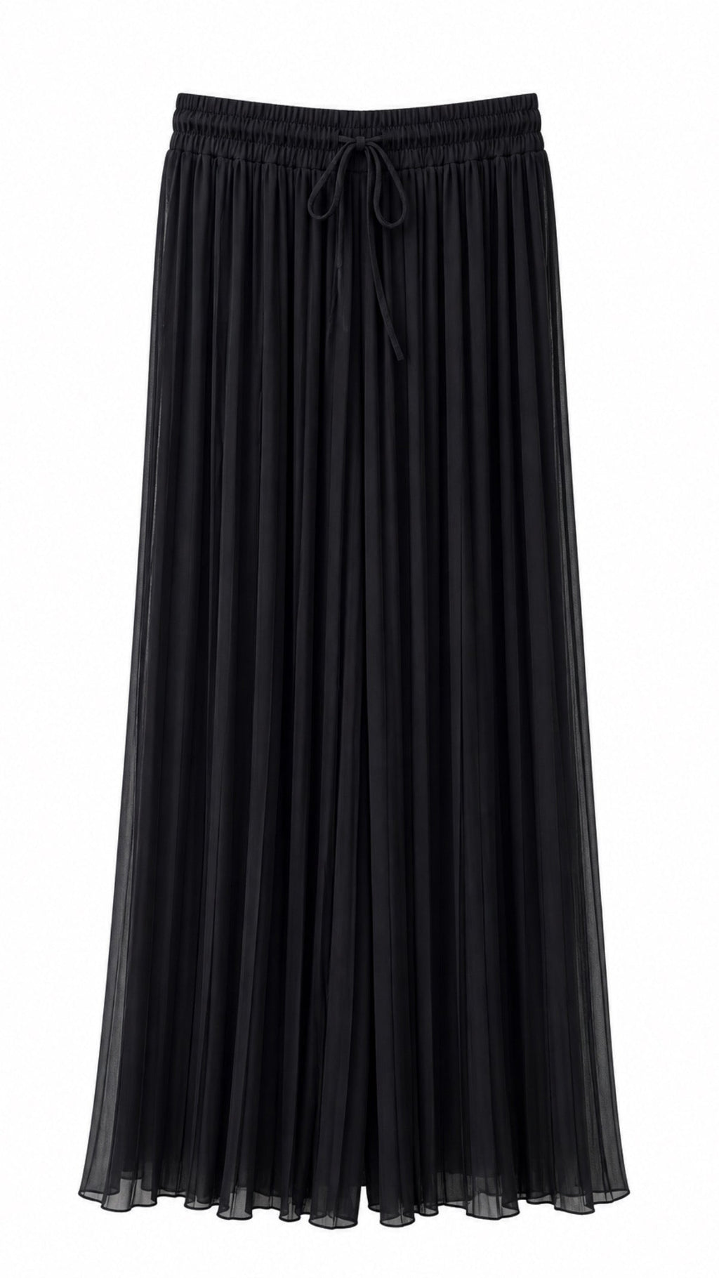 Pantalones plisados negros