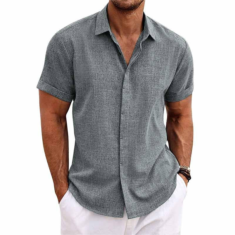 Camisa de manga corta de algodón