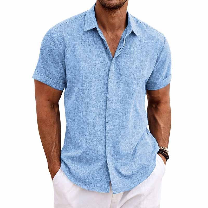 Camisa de manga corta de algodón
