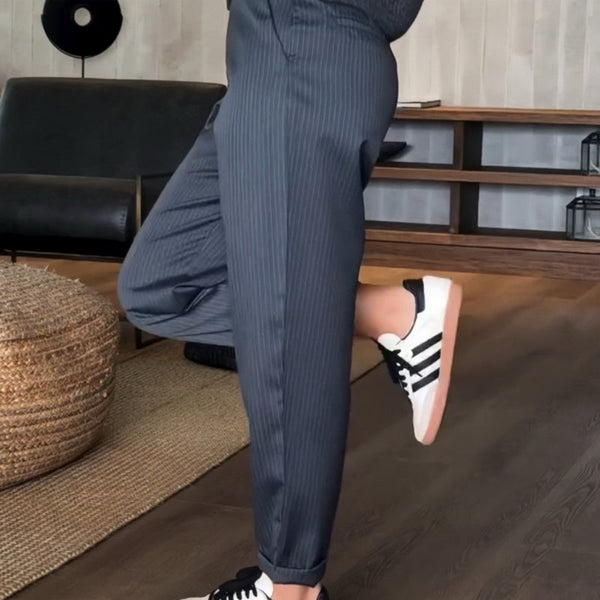 MATHILDA | PANTALONES DE RAYAS ELEGANTES QUE FAVORECEN LA FIGURA